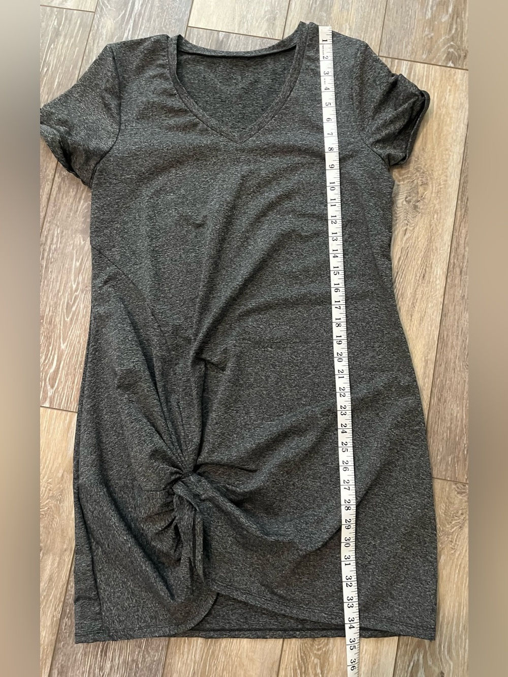 NWOT Women's Twist Front Short Sleeve Mini Dress V Neck Cut Out Short Dresses - Picture 10 of 11